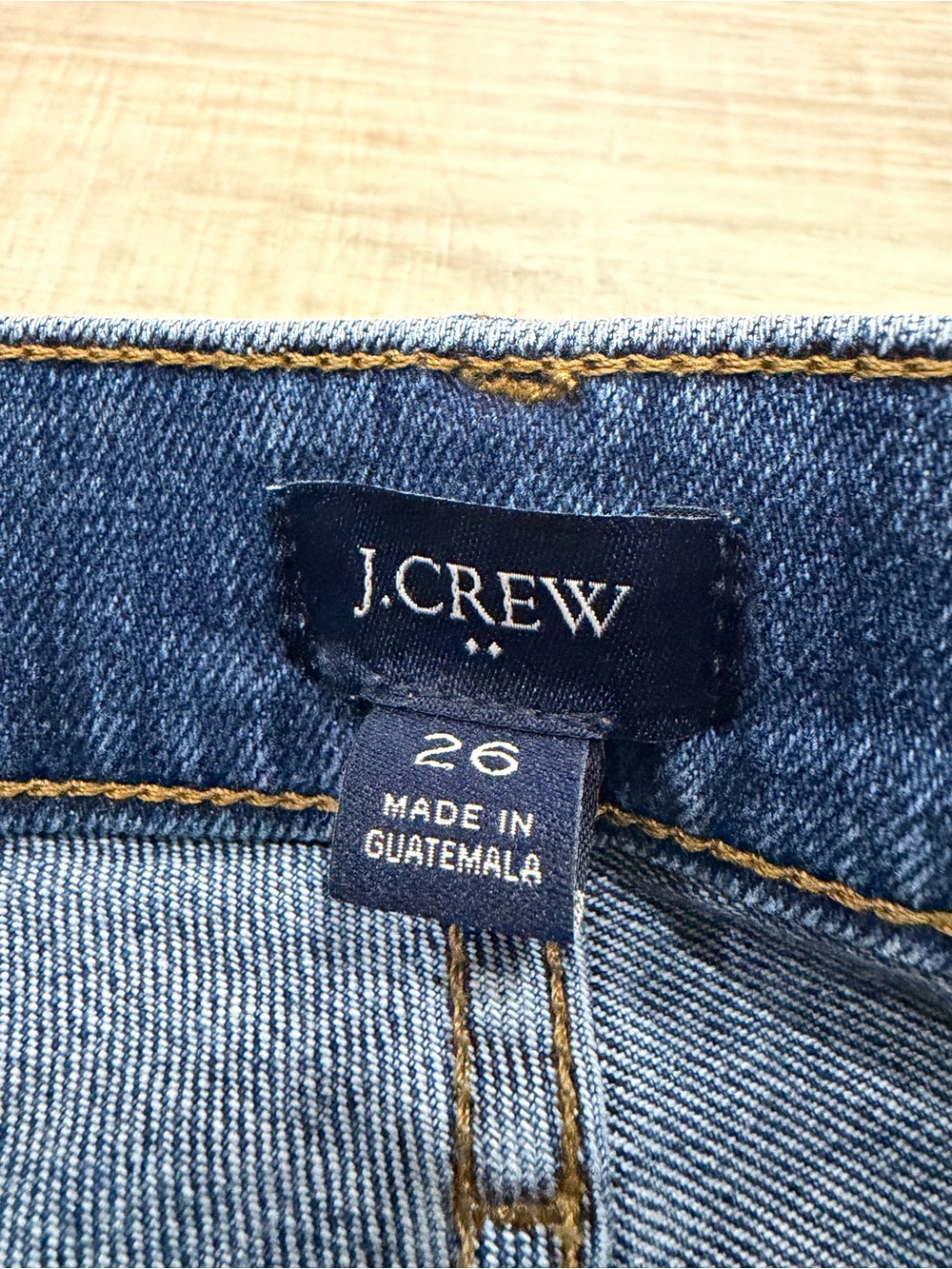 J. Crew Mid Length Denim Shorts - Picture 2 of 6